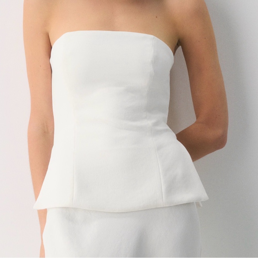 Light Birch Strapless Tube Top